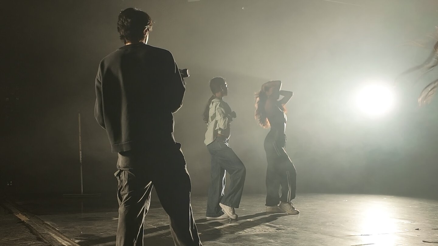 Anjali Kapur on set of the Playboy music video she directed and choreographed